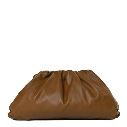 Bottega Veneta Smooth Butter Calf The Pouch Oversized Clutch Camello 1 of 12