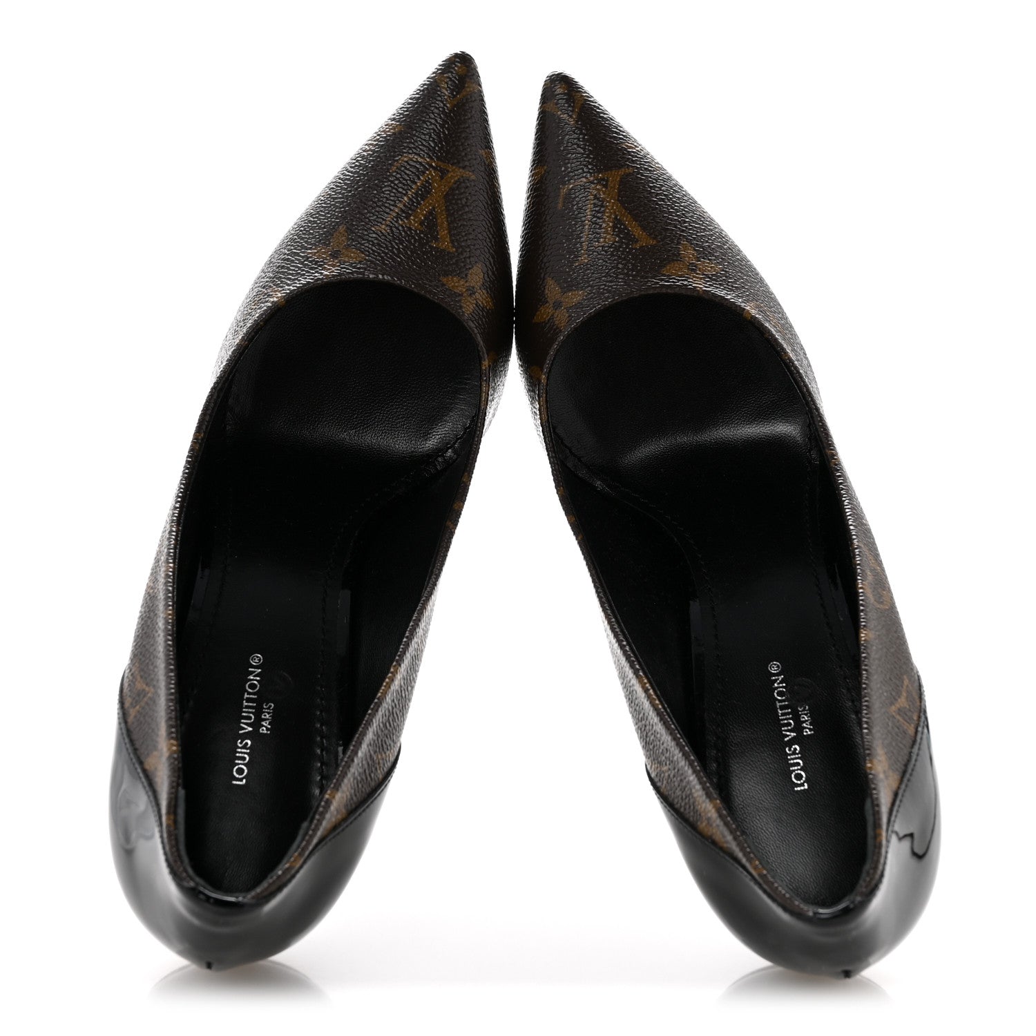 Louis Vuitton Monogram Cherie Pumps 40 Black 2 of 10