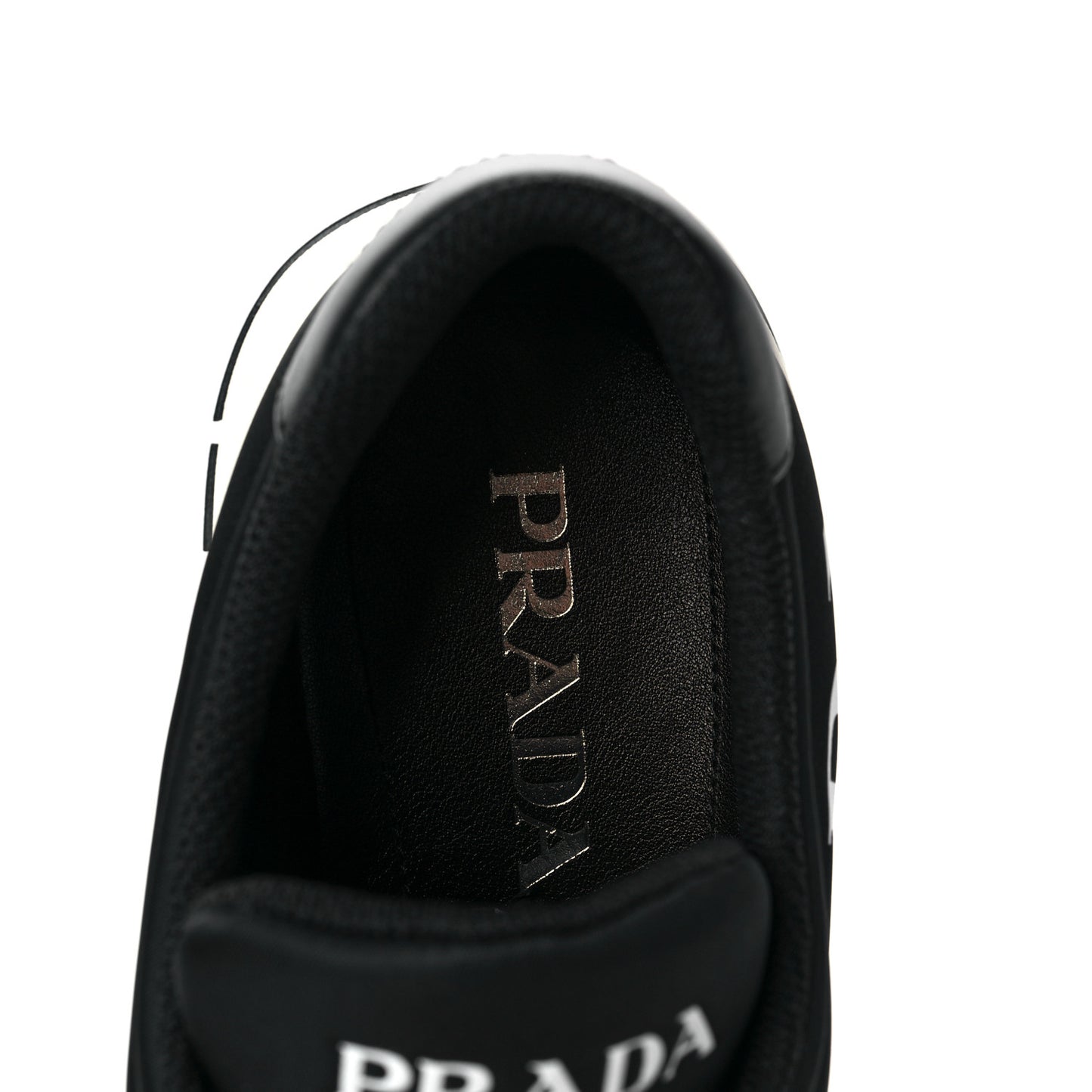 Nylon Gabardine Logo Sneakers 8.5 Black