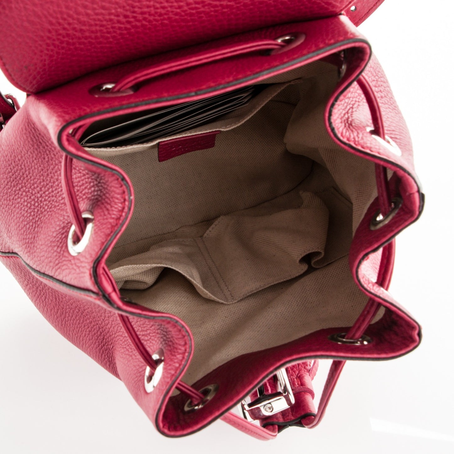 Cellarius Calfskin Small Bamboo Backpack Petunia