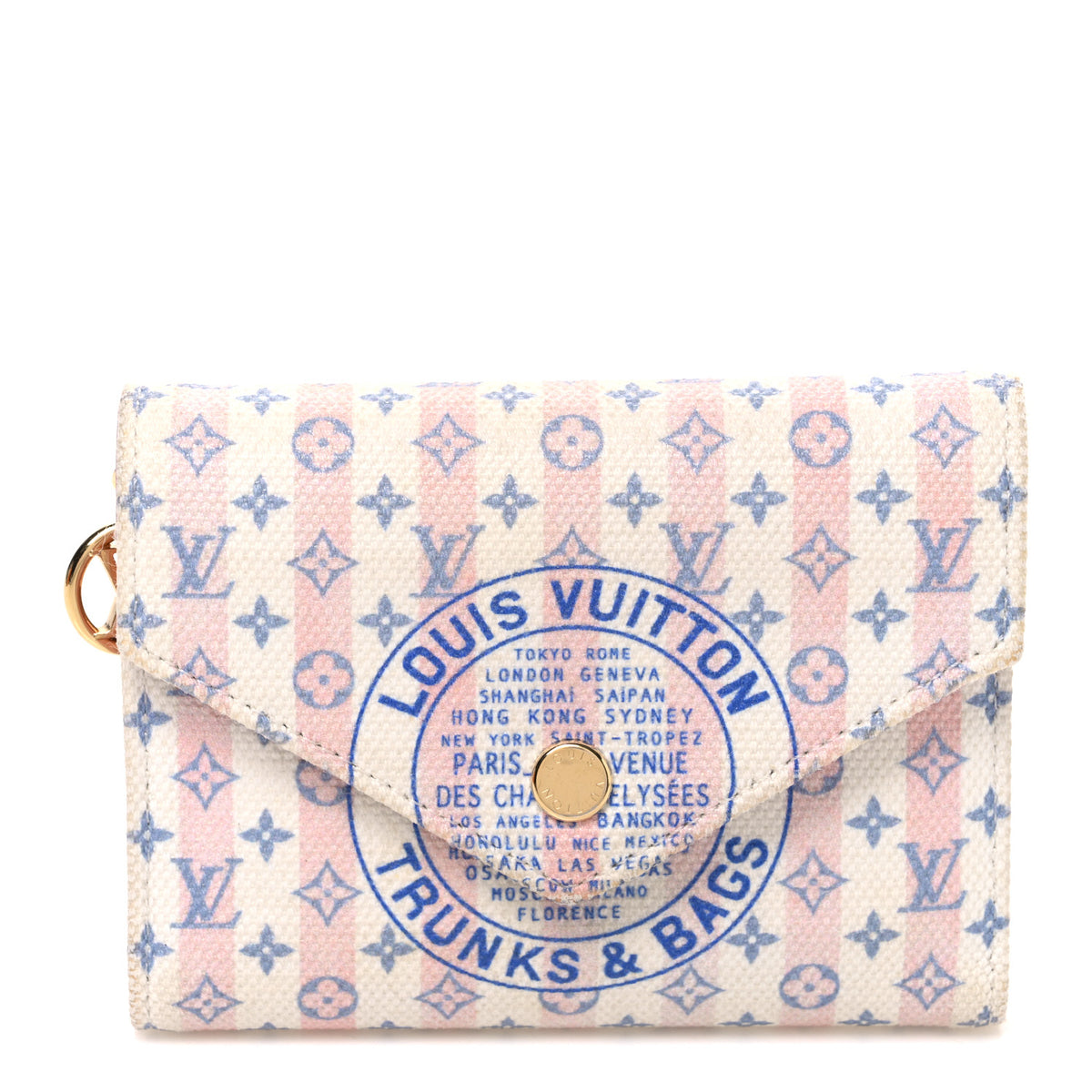 Minigram LV Stamp Victorine Wallet Blue