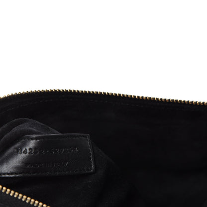 Saint Laurent Calfskin Suede Reversible East West Shopper Tote Black 13 of 21