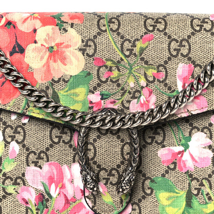 Gucci GG Supreme Monogram Blooms Mini Dionysus Chain Wallet Beige Multicolor Dry Rose 8 of 10