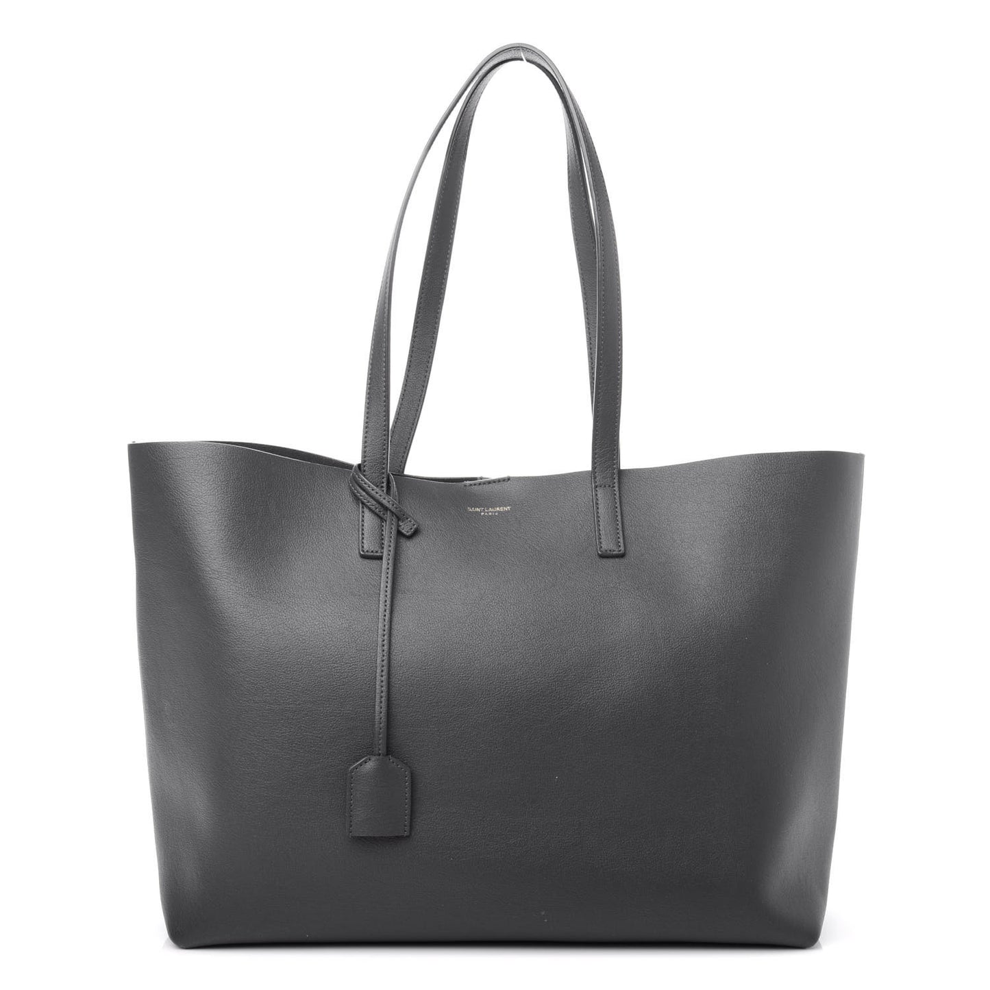 Calfskin Large Shopping Tote Dark Grey