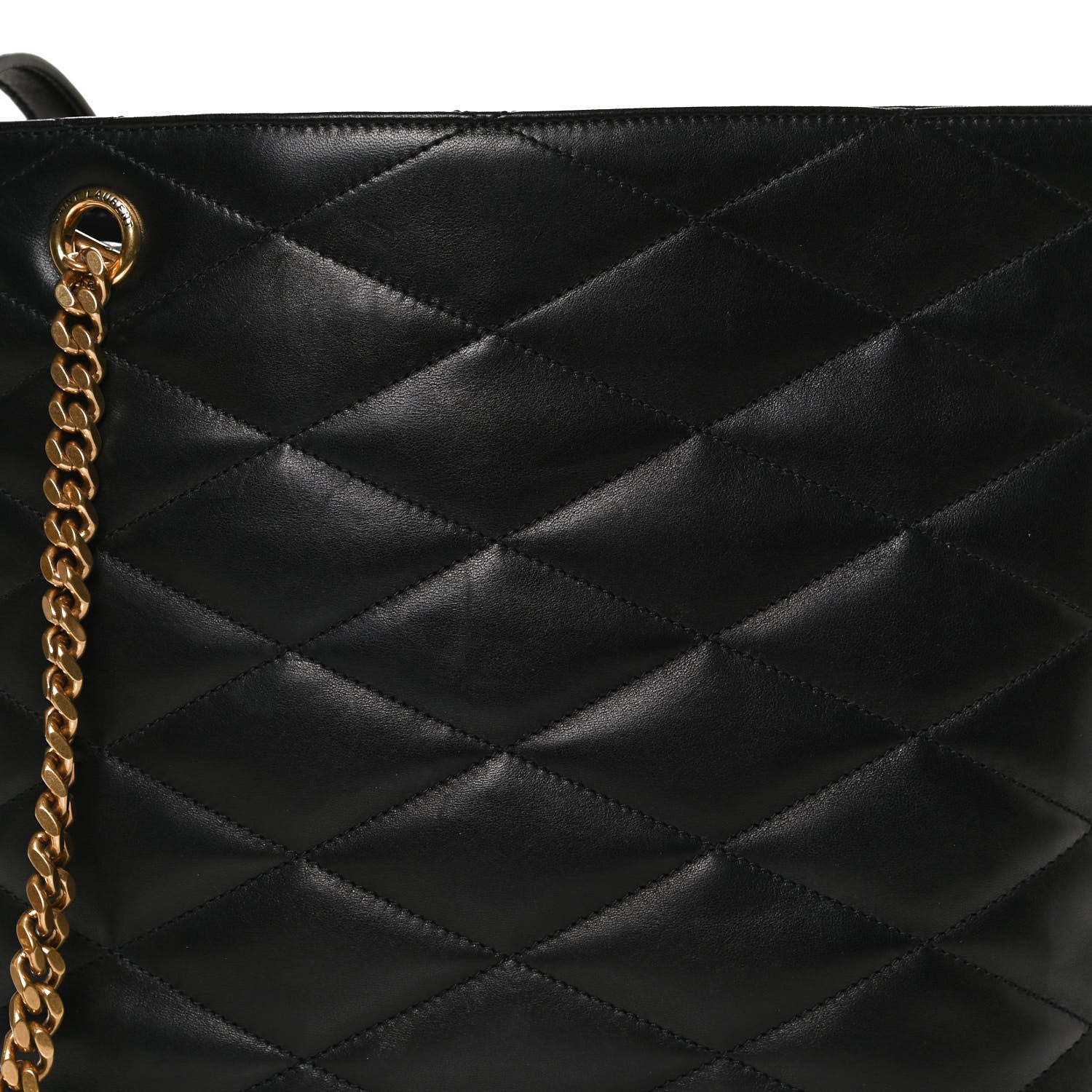 Saint Laurent Lambskin Quilted Lolita Bucket Bag Black 9 of 11