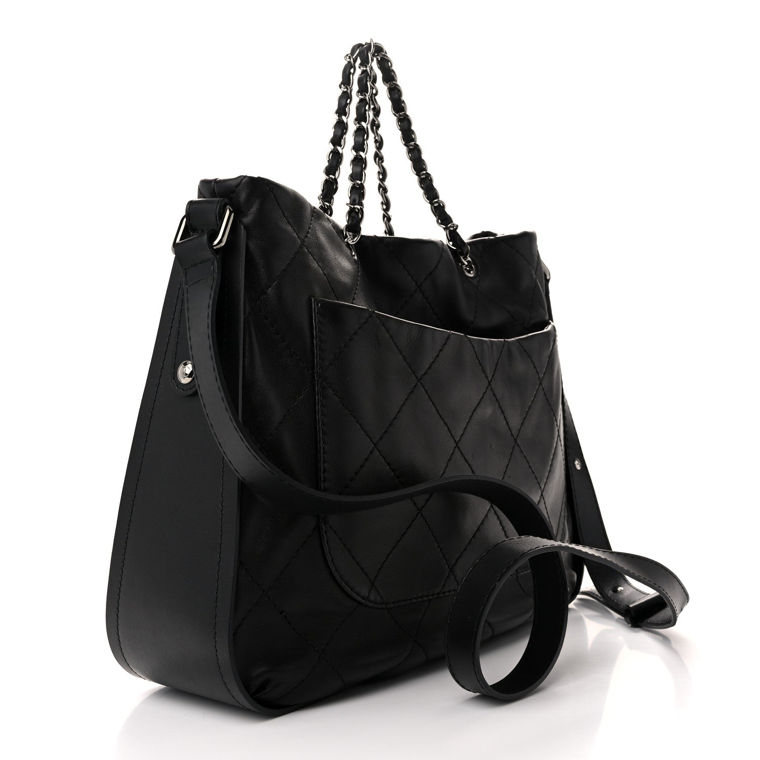 Chanel Lambskin Ultimate Soft Hobo  Black 3 of 10