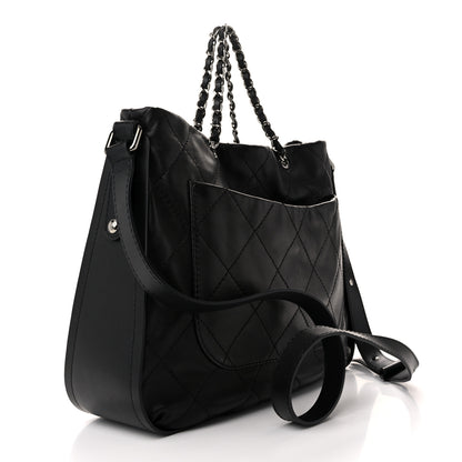 Chanel Lambskin Ultimate Soft Hobo  Black 3 of 10