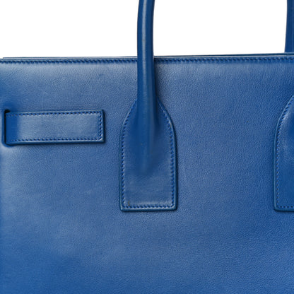Saint Laurent Calfskin Small Sac De Jour Blue Majorelle 15 of 25
