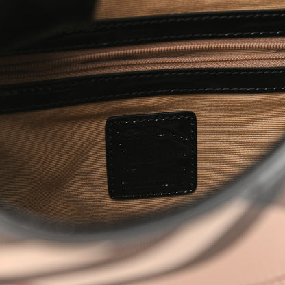 Burberry Patent Nova Check Brook Hobo Black 6 of 10