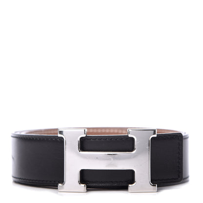 Hermes Box Togo 32mm H Belt 85 Black Gold 1 of 6