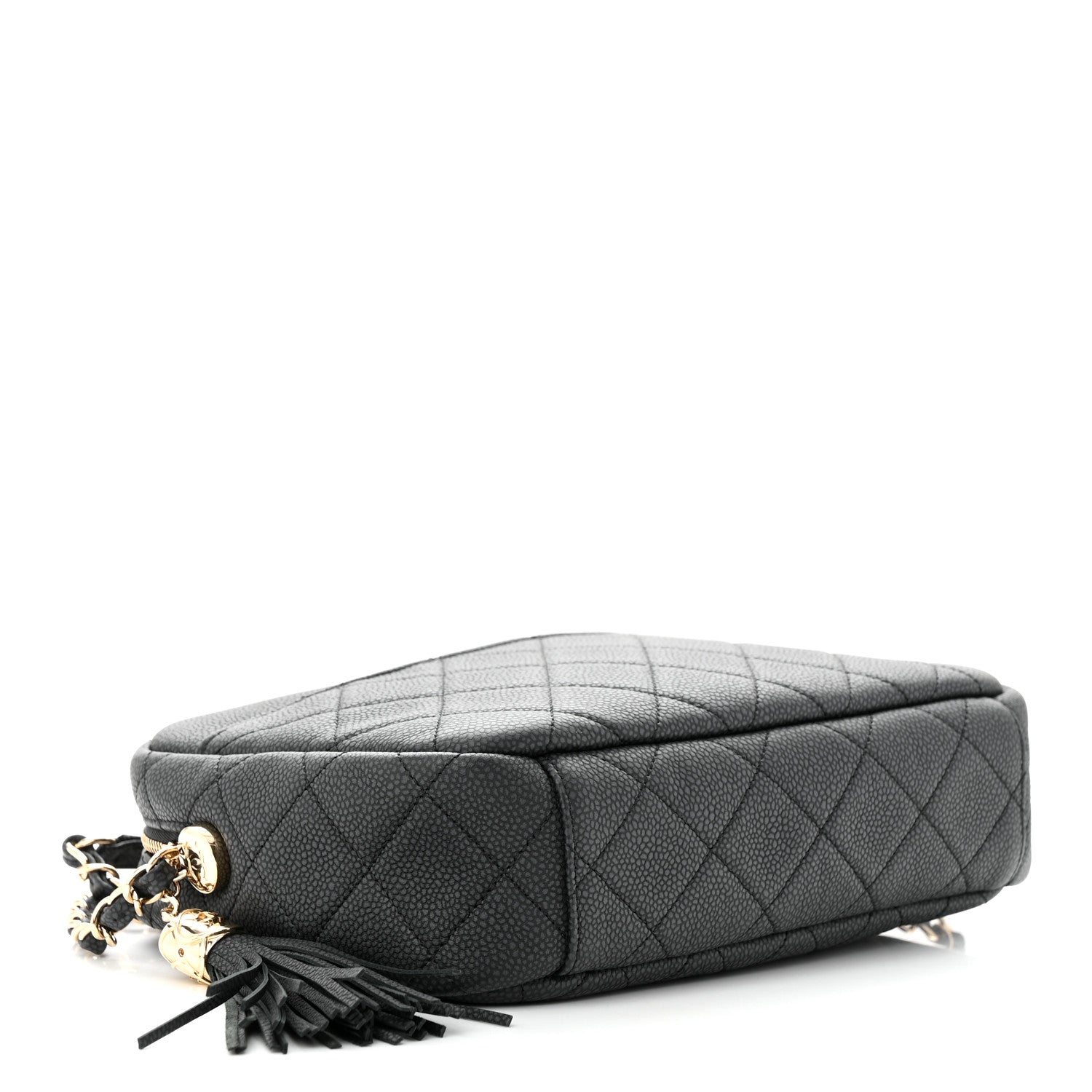Chanel Iridescent Caviar Quilted Small Coco Tassel Camera Case Black 4 of 10