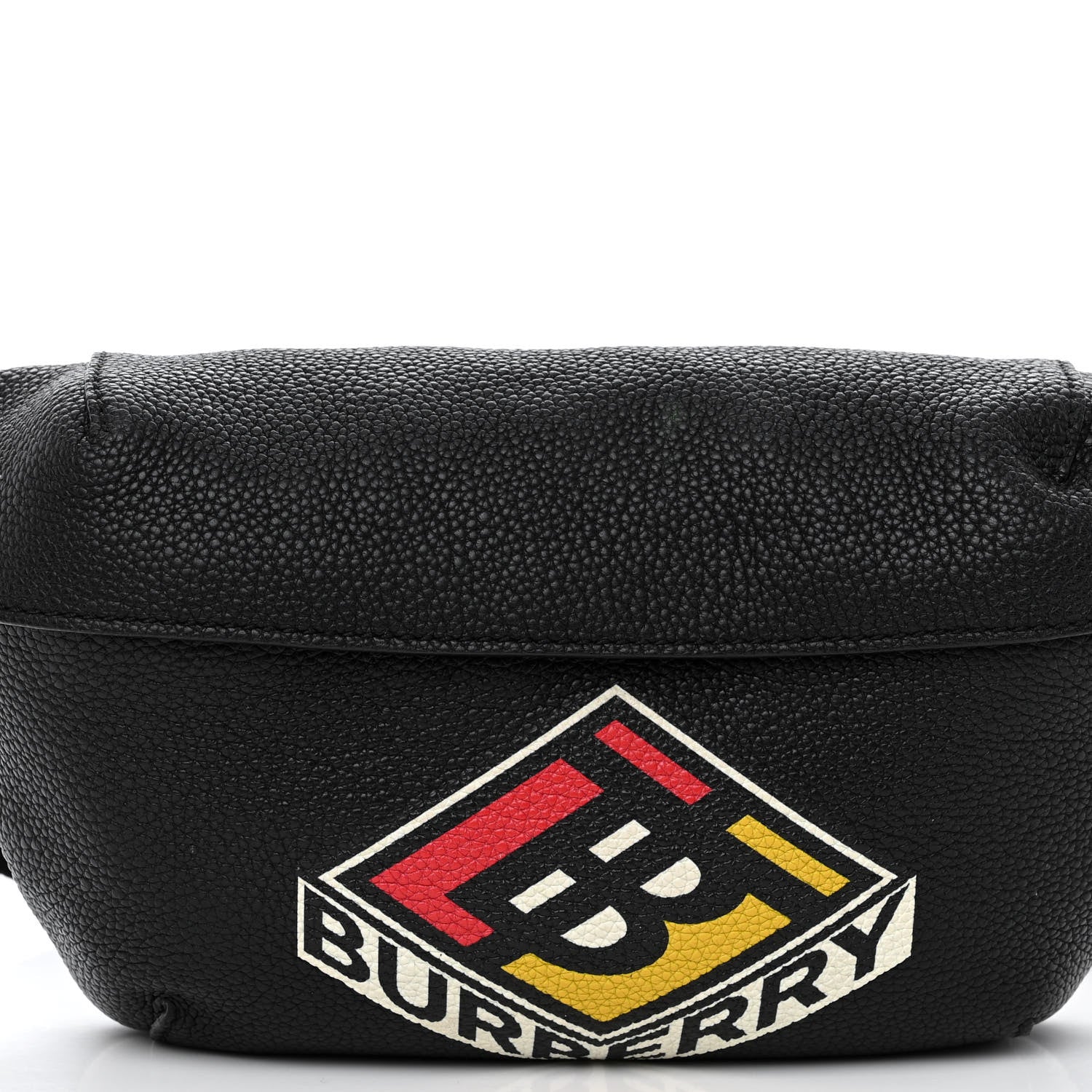 Burberry Grainy Calfskin Logo Graphic Sonny Bum Bag Black 7 of 13