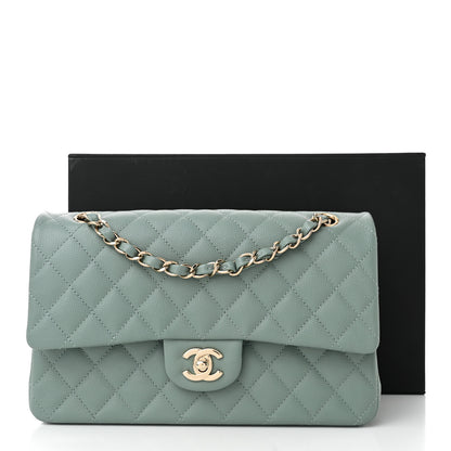 Chanel Caviar Quilted Medium Double Flap Dark Green 11 of 11
