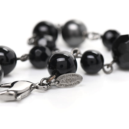 Chanel Ruthenium Bead CC Bracelet Black 4 of 4