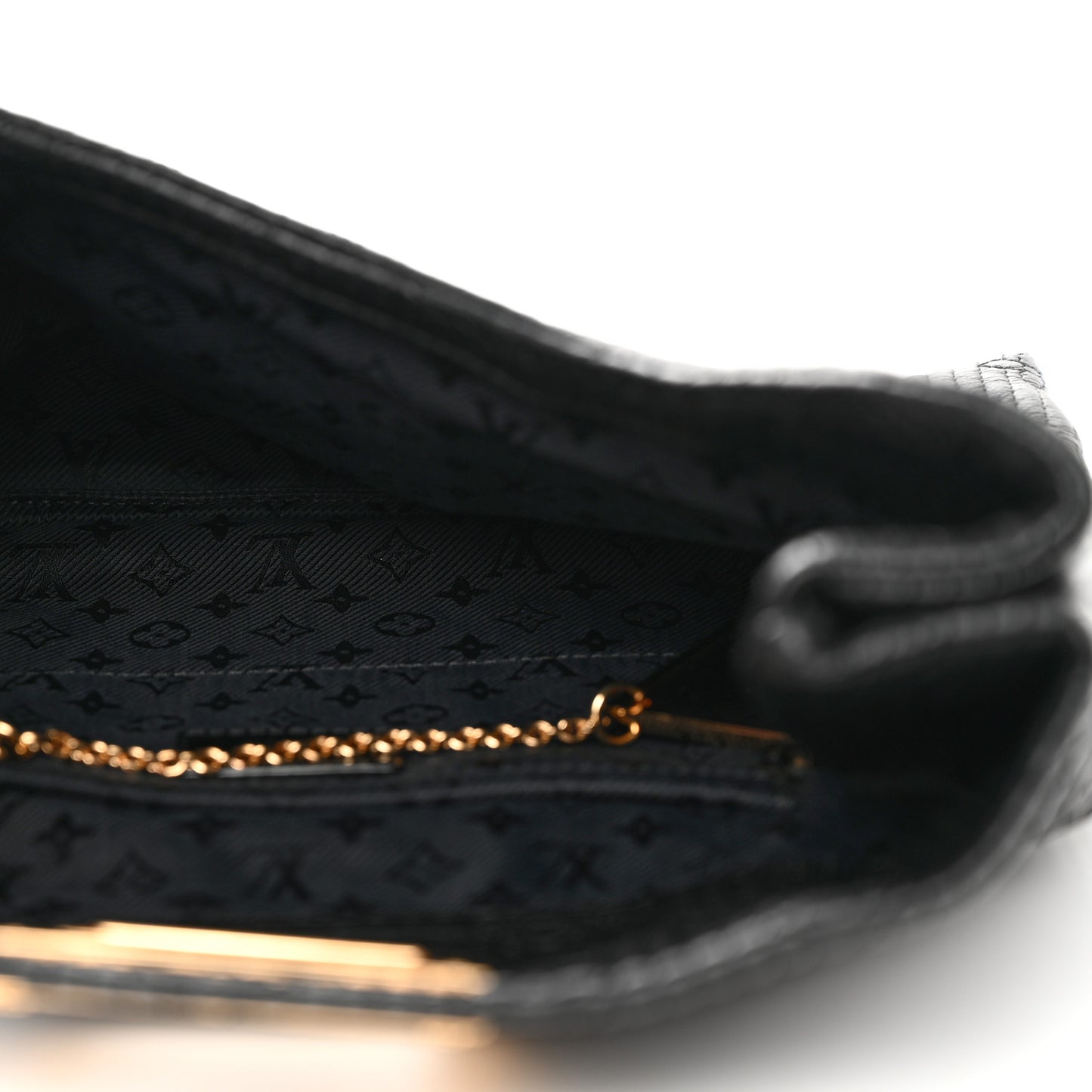 Calfskin Quilted Monogram Altair Clutch Black