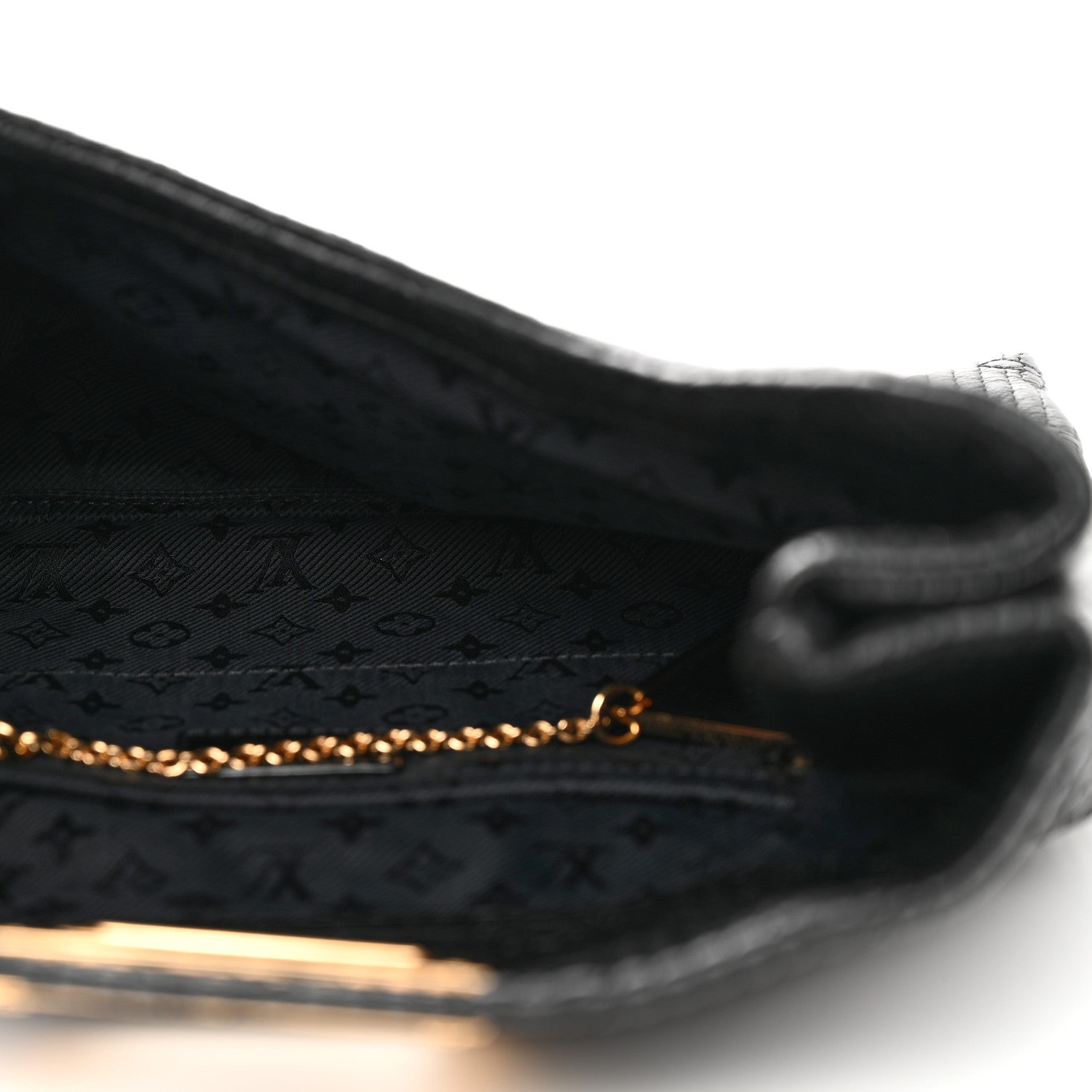 Louis Vuitton Calfskin Quilted Monogram Altair Clutch Black 5 of 10
