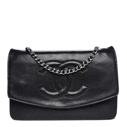 Chanel Caviar CC Wallet on Chain Black 1 of 15