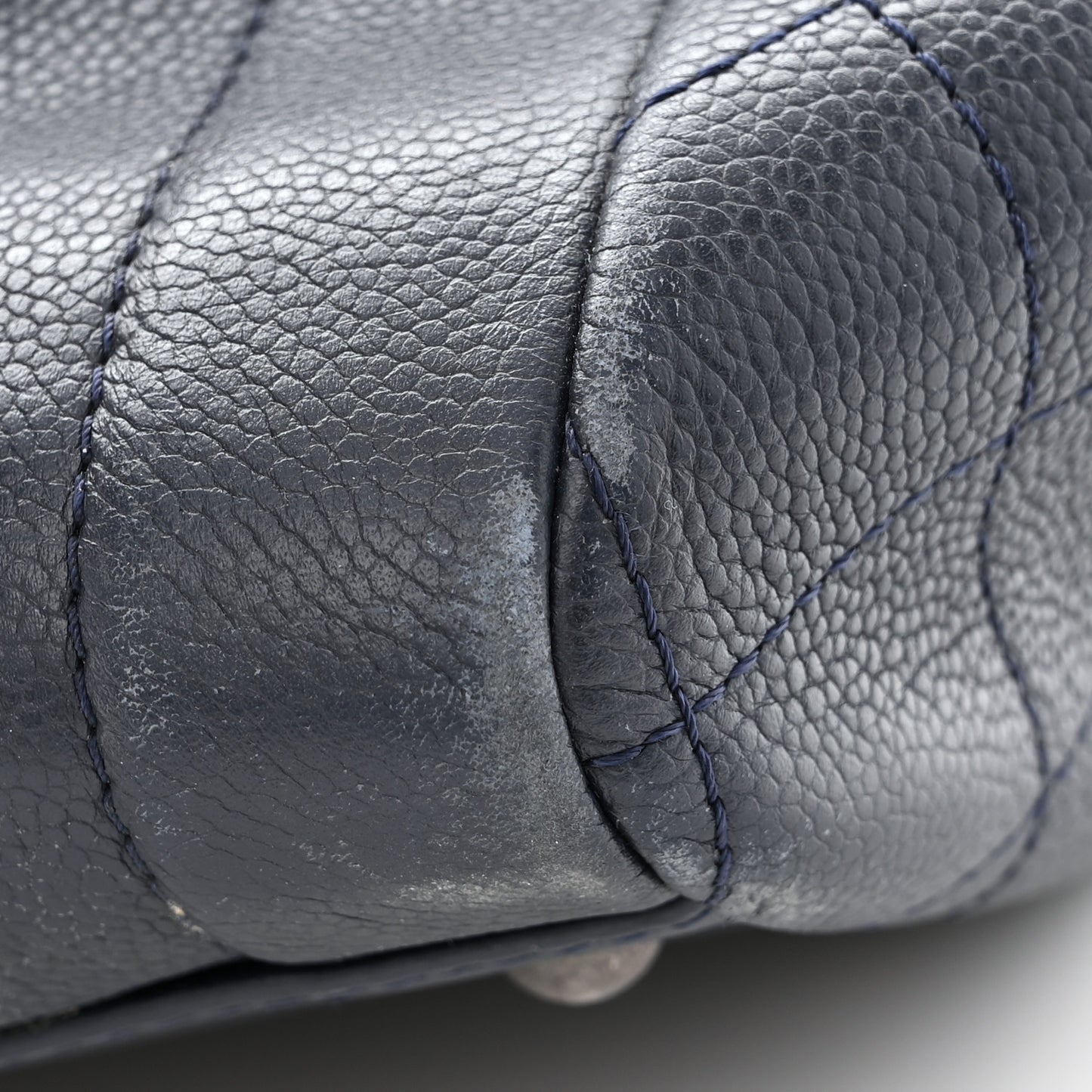 Caviar Large Shopping Tote Navy