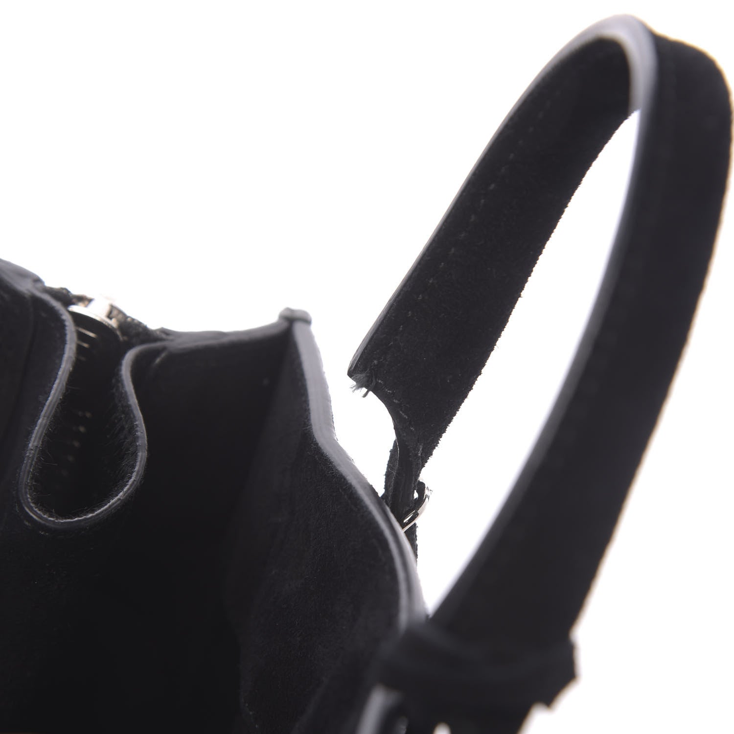 Balenciaga Baby Daim Suede Papier Mini A4 Zip Around Tote Black 9 of 12
