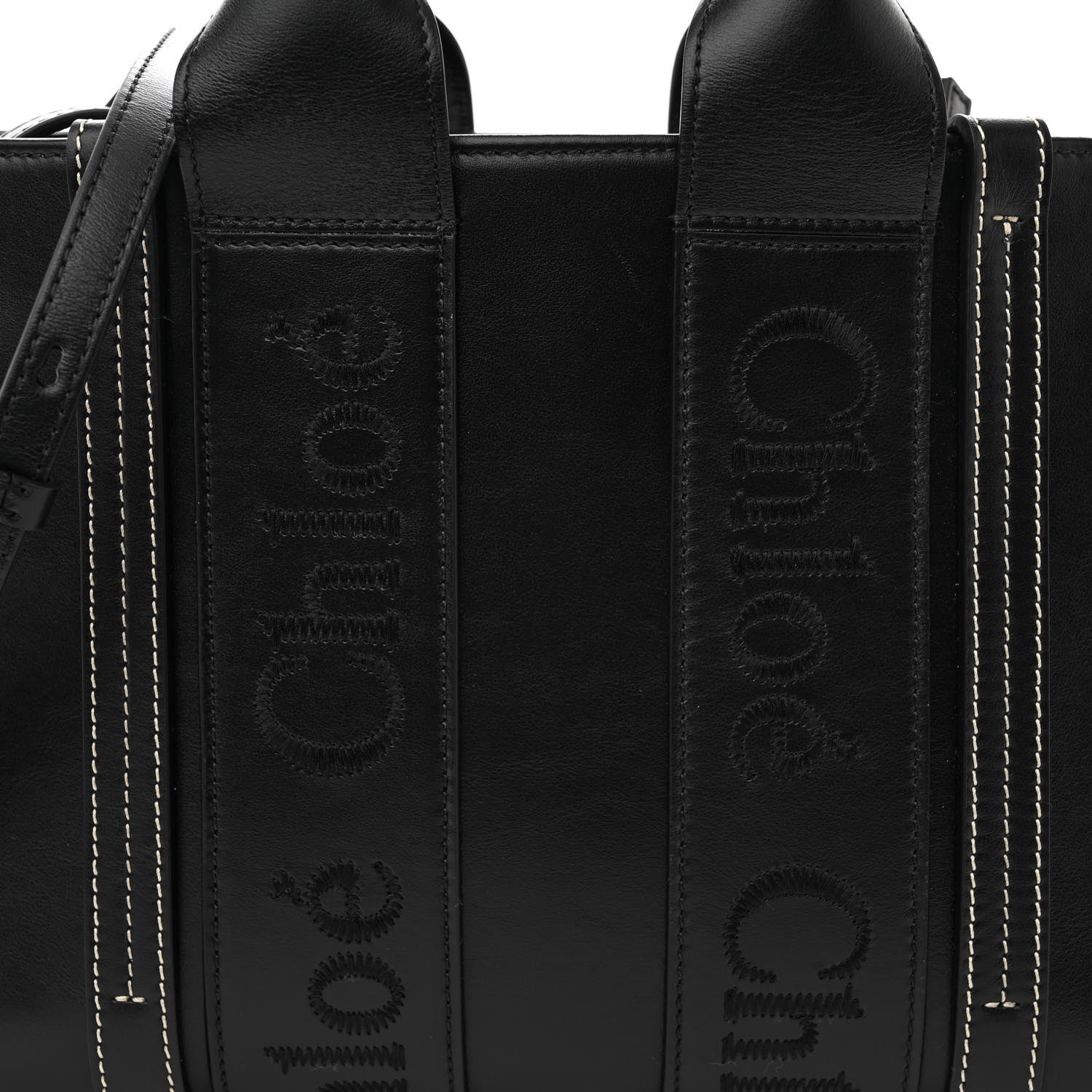Chloe Calfskin Small Woody Tote Black 8 of 10