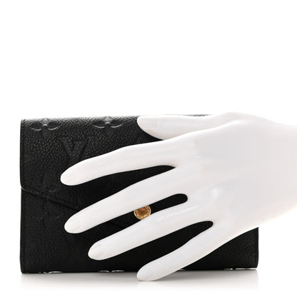Louis Vuitton Empreinte Compact Curieuse Wallet Black 2 of 8