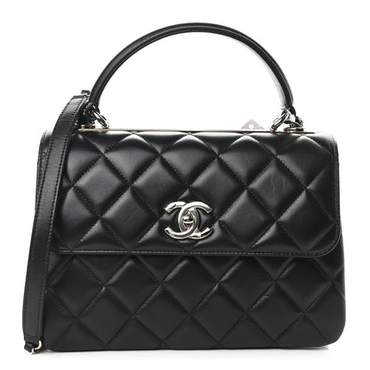 Chanel Lambskin Quilted Small Trendy CC Dual Handle Flap Bag Black 1 of 11