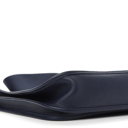 Hermes Taurillon Clemence Evelyne III PM Bleu Nuit 8 of 13