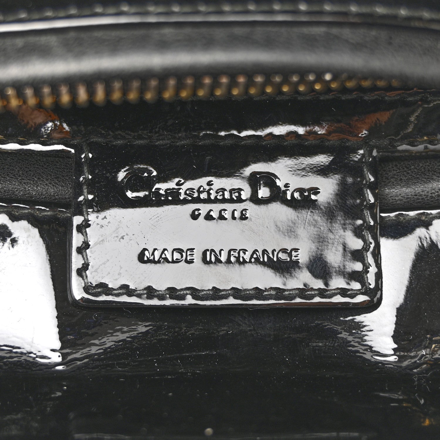 Christian Dior Patent Cannage Medium Lady Dior Black 6 of 15
