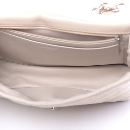 Chanel Caviar Quilted Jumbo Single Flap Beige Clair 4 of 10