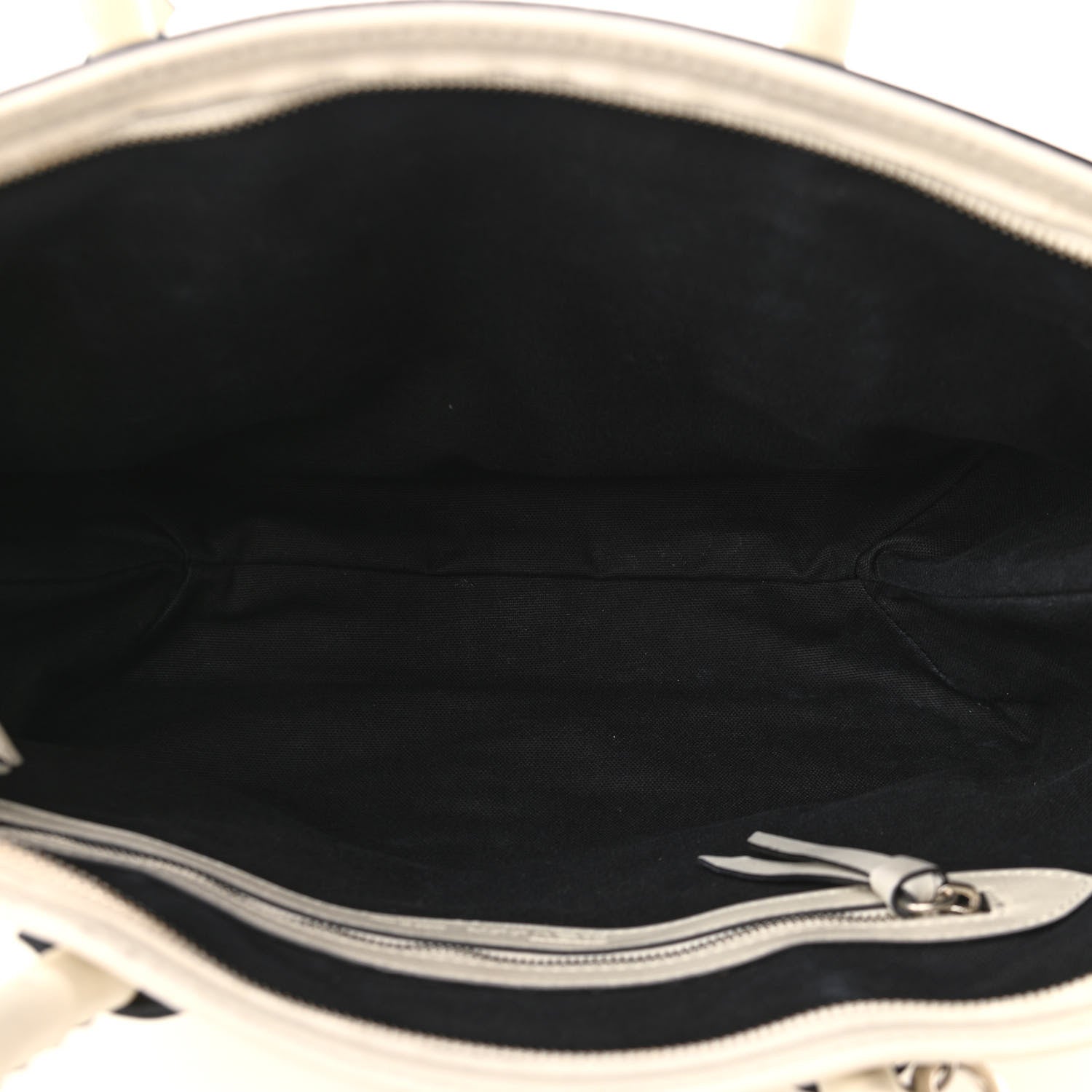 Alexander McQueen Calfskin Whipstitch Folk Tote White 5 of 20