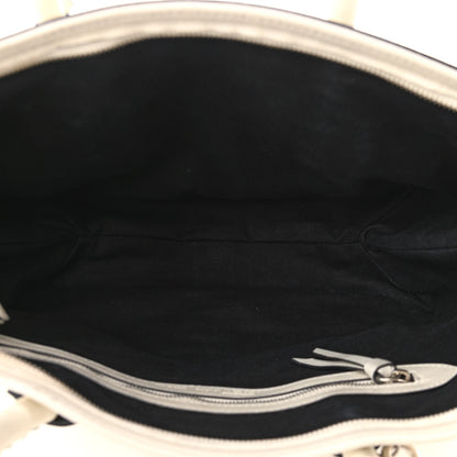 Alexander McQueen Calfskin Whipstitch Folk Tote White 5 of 20