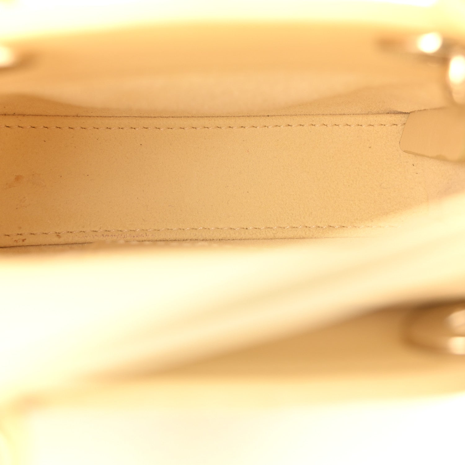 Christian Dior Lambskin Cannage Nano Lady Dior Light Yellow 5 of 10