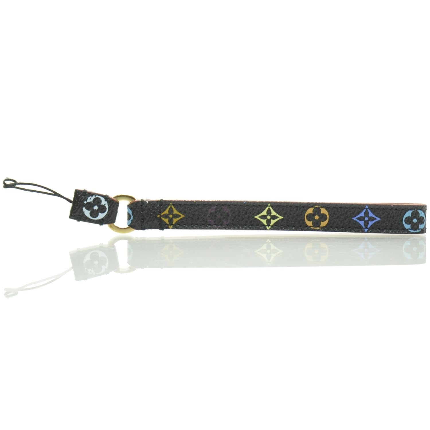 Louis Vuitton Monogram Multicolor Phone Strap Black 1 of 5