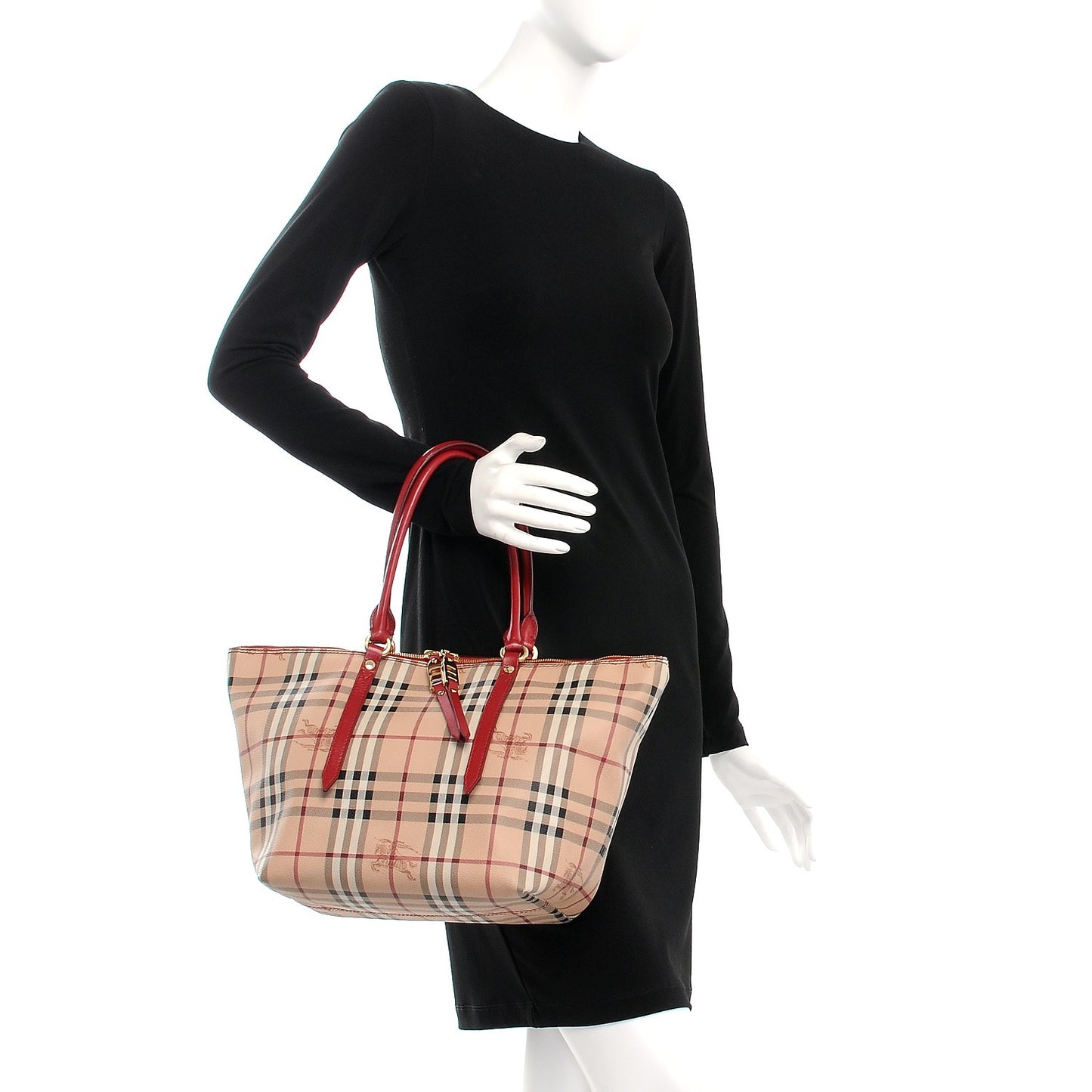 Haymarket Check Small Salisbury Tote Military Red