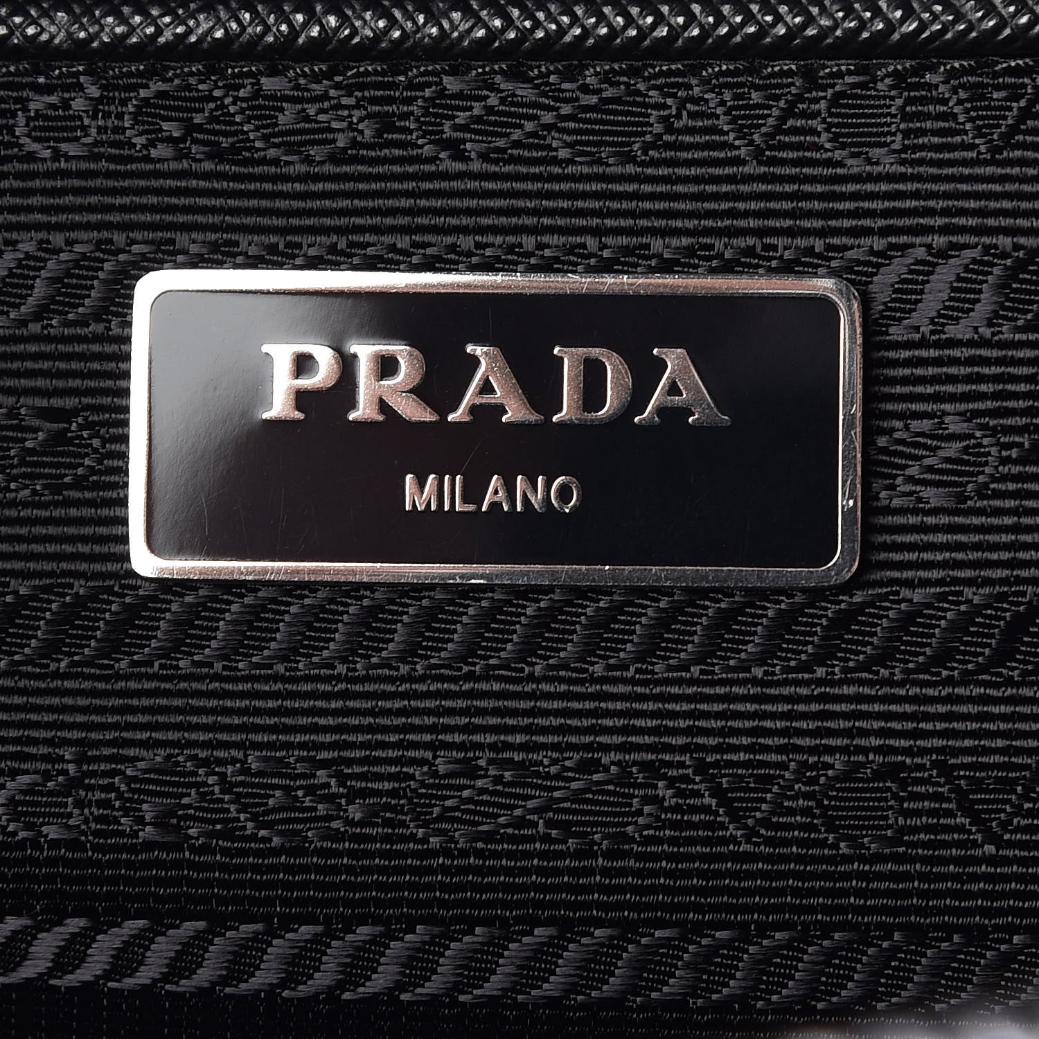 Prada Nylon Tessuto Impuntu Quilted Shoulder Bag Black 6 of 8