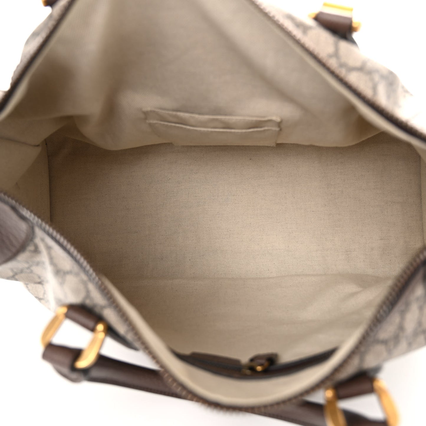 Soft GG Supreme Monogram Web Medium Duffle Bag Beige New Acero Crop