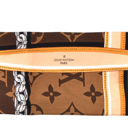 Louis Vuitton Silk Monogram Confidential Bandeau Brown 3 of 3