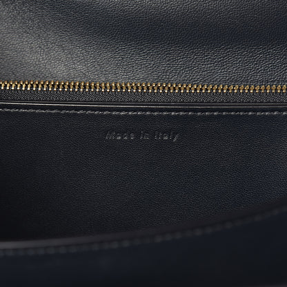 Celine Box Calfskin Medium Classic Box Flap Bag Navy Blue 7 of 12