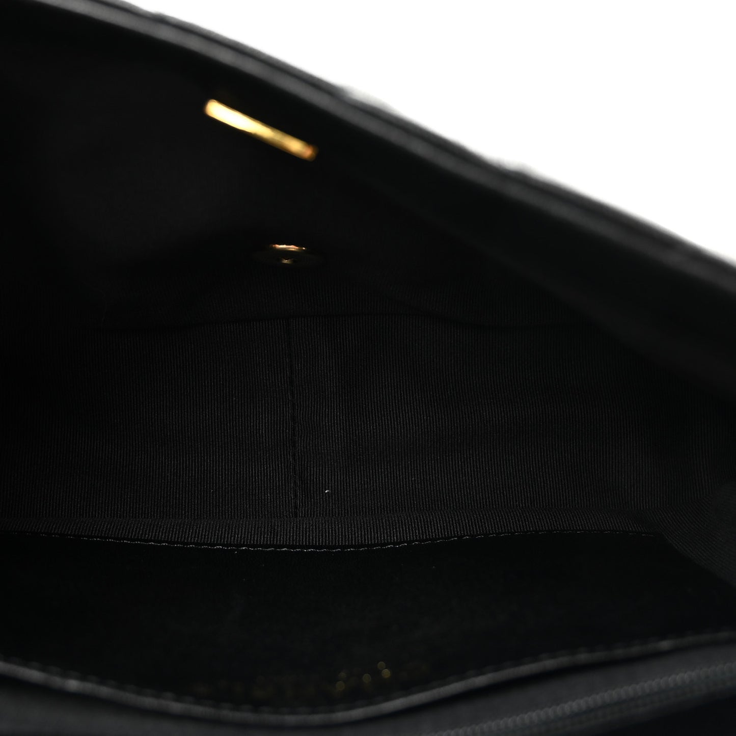Lambskin Quilted Large CC Funky Town Flap Black