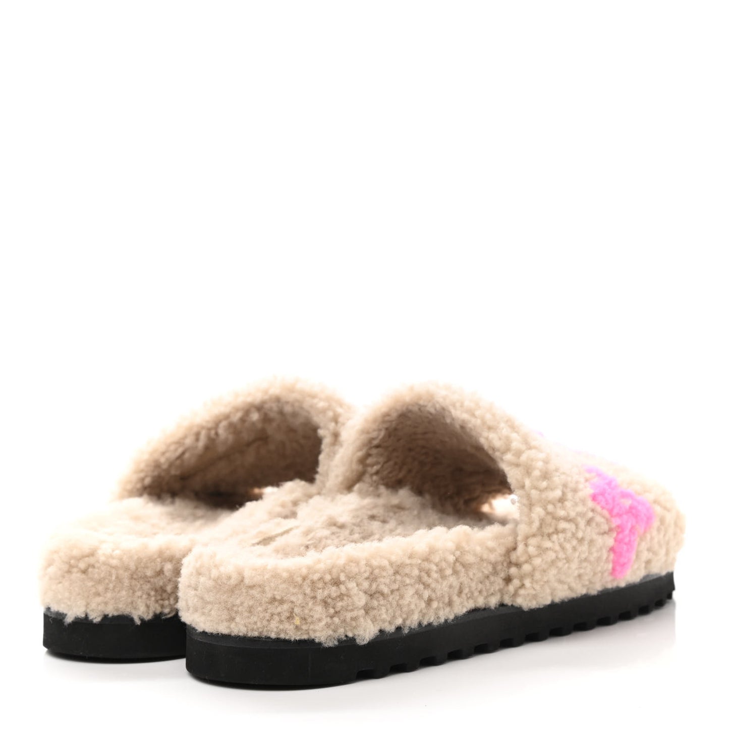 Shearling Paseo Flat Comfort Mule 39 Beige