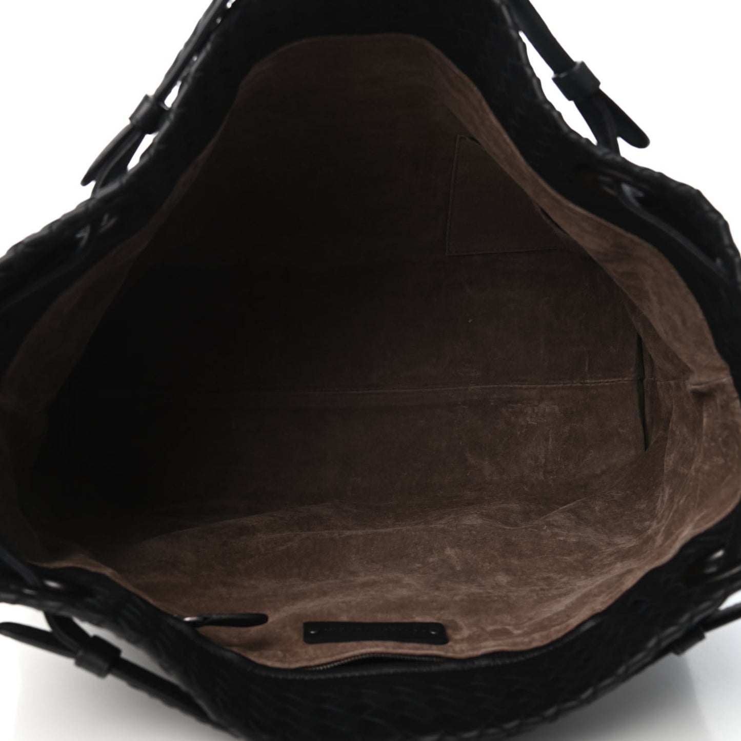 Nappa Intrecciato Medium Garda Bag Black
