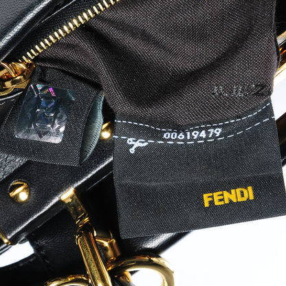 Fendi Nappa Mini Peekaboo Iconic Satchel Black 15 of 16