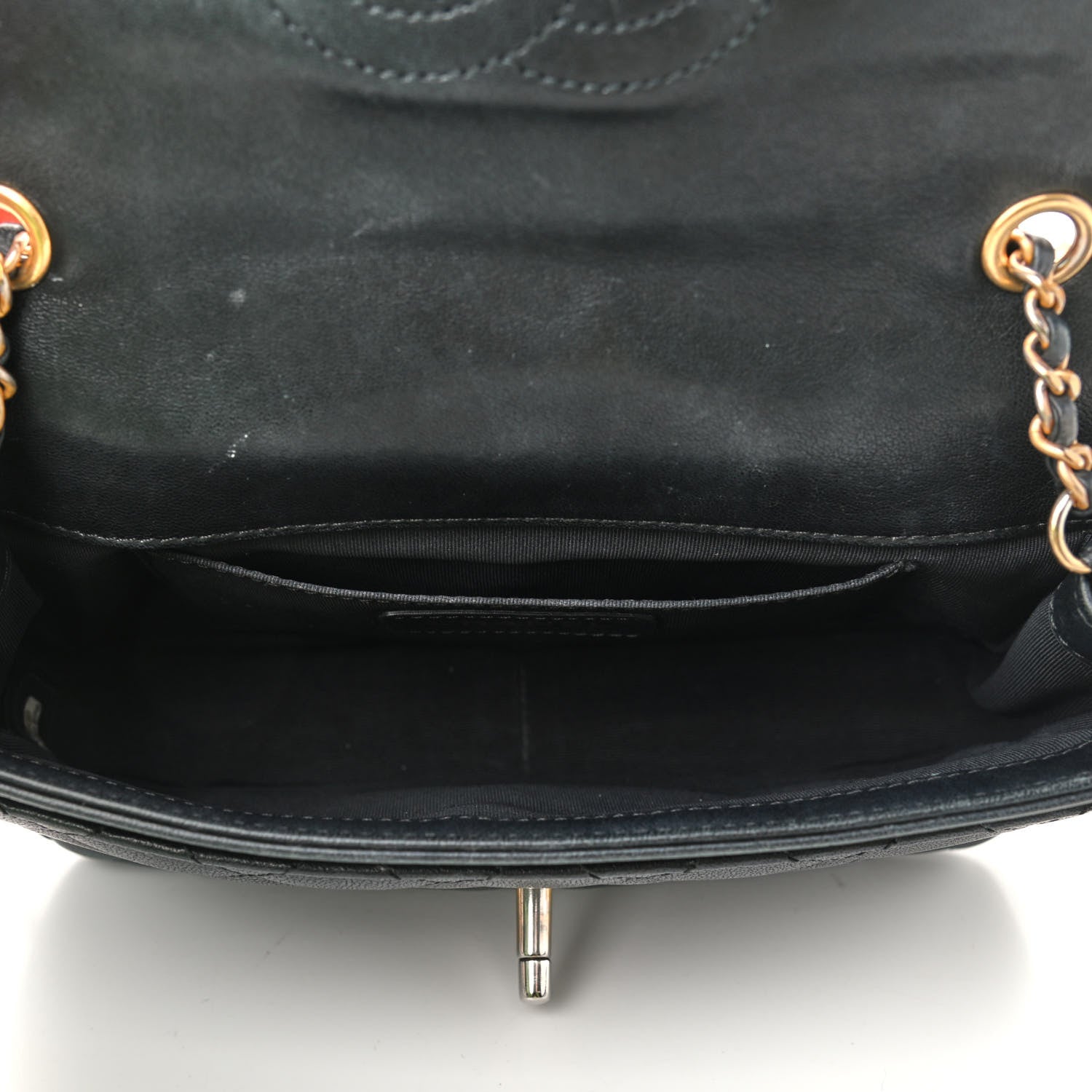 Chanel Lambskin Quilted Camellia Flower Flap Black 5 of 14