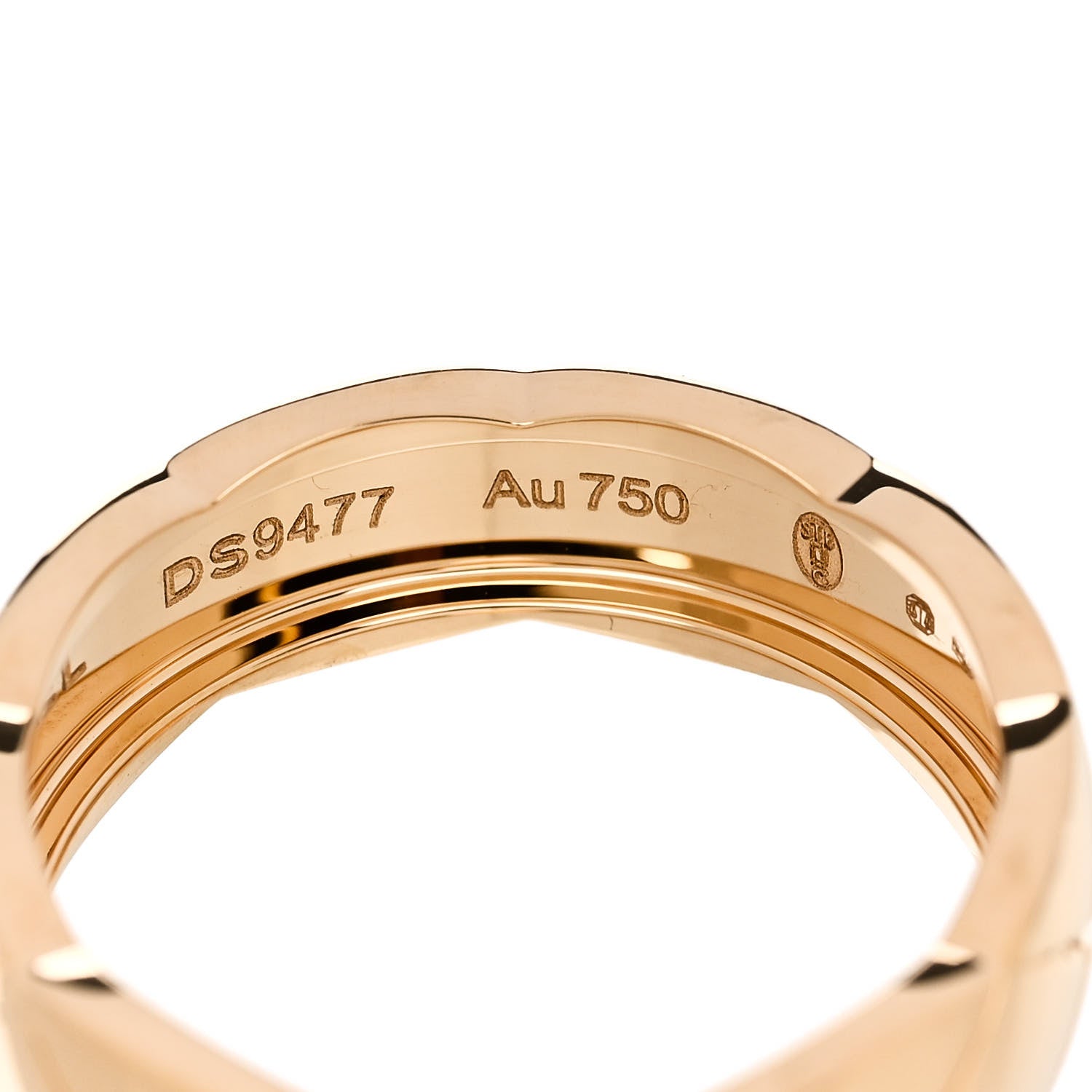 Chanel 18K Yellow Gold Small Coco Crush Ring 58 8.25 5 of 6