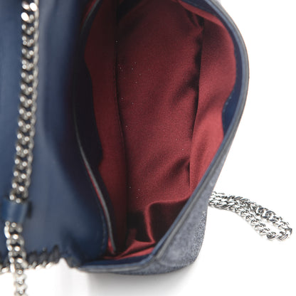 Stella McCartney Metallic Glitter Mini Falabella Box Shoulder Bag Blue 5 of 10