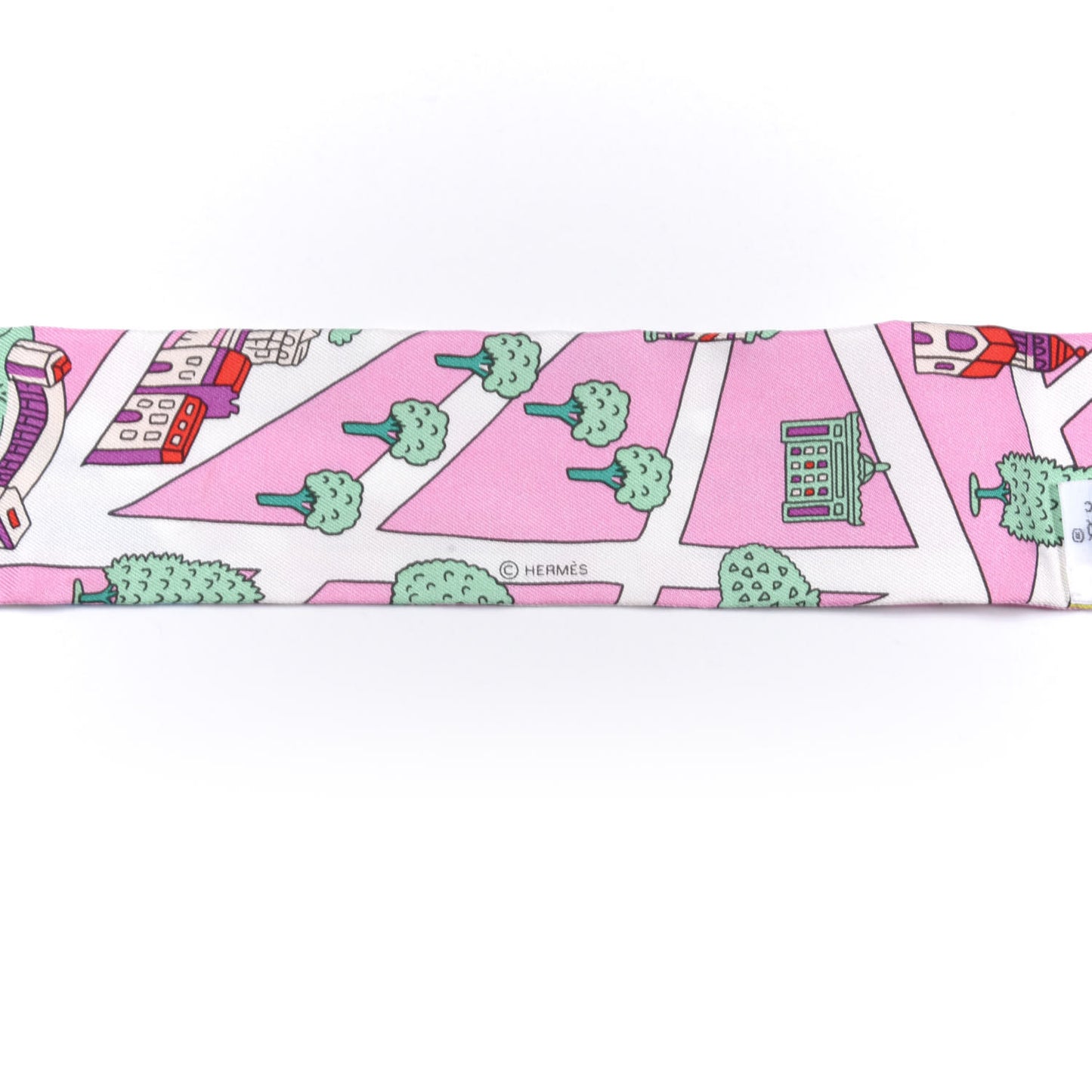 Silk Les Nouveaux Amoureux de Paris Twilly Rose Buvard White Vert