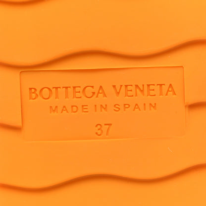 Bottega Veneta Mesh Lambskin Sporty Web Stretch Ankle Tie Espadrilles 37 Tangerine 6 of 7