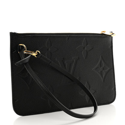 Louis Vuitton Empreinte Monogram Giant Neverfull MM Pochette Black 3 of 6