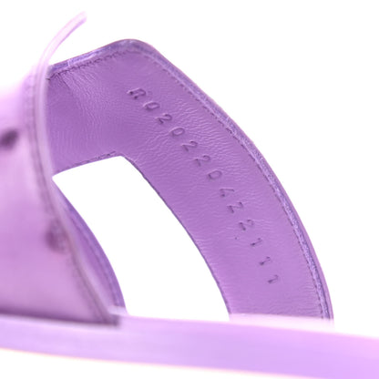 Hermes Ostrich Oran Sandals 40 Violet 8 of 8