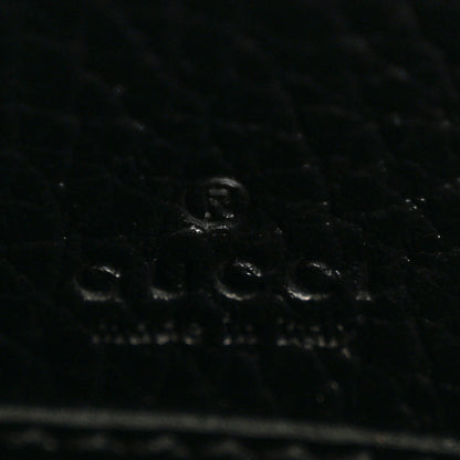 Gucci Dollar Calfskin GG Supreme Monogram GG Marmont Zip Around Wallet Black Beige Ebony 6 of 12